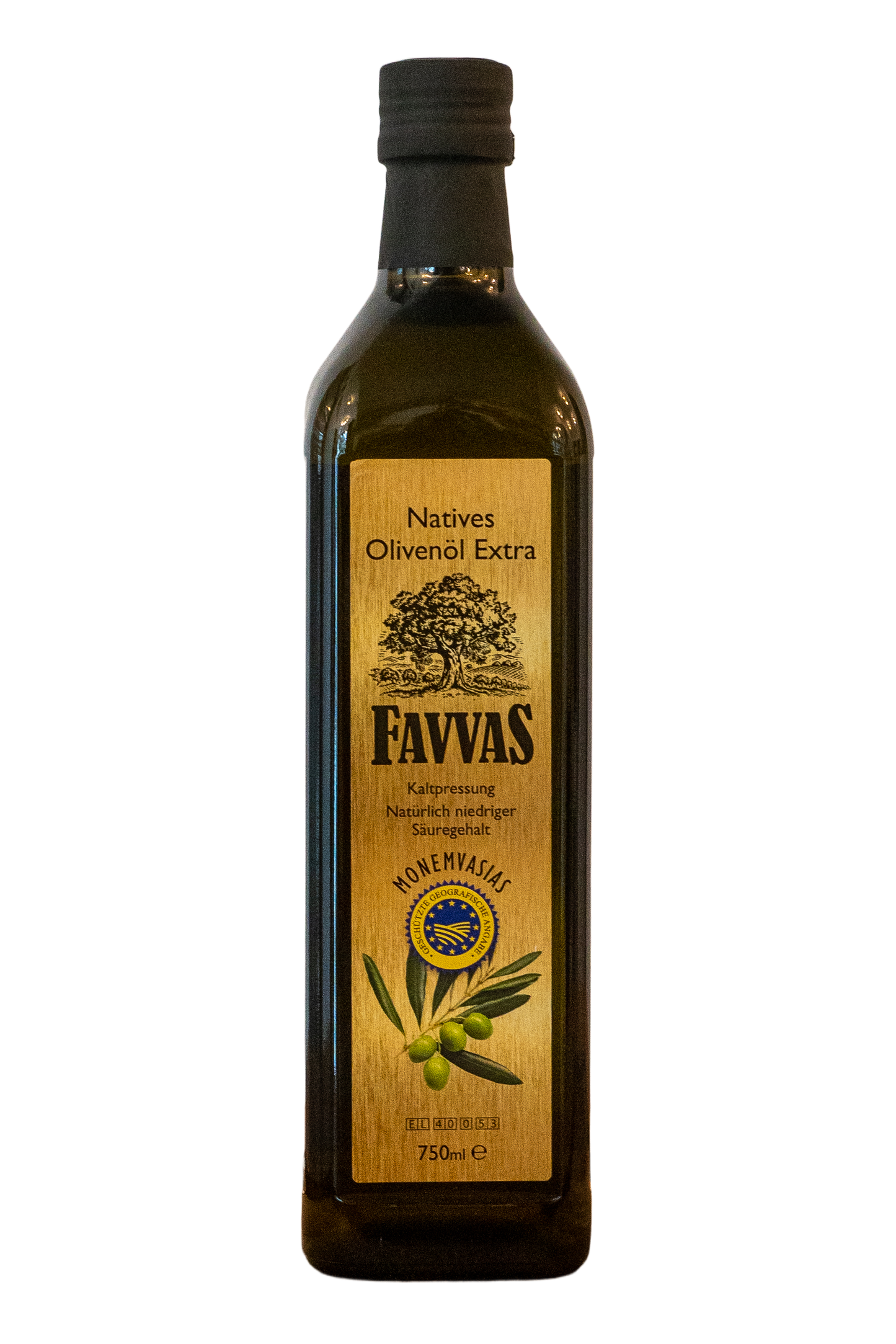 Natives Olivenöl Extra 0,75l Favvas