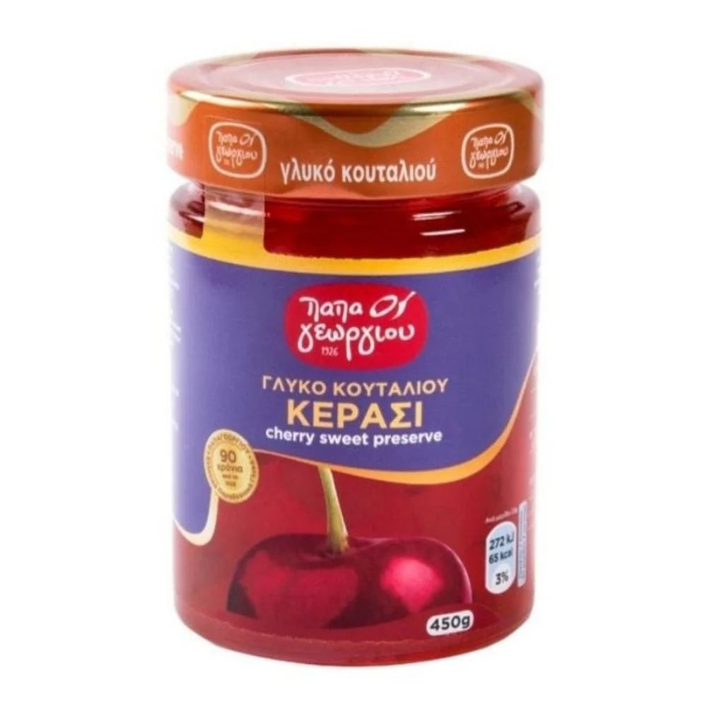 Kirsche Löffelsüßigkeit 450g Papageorgiou