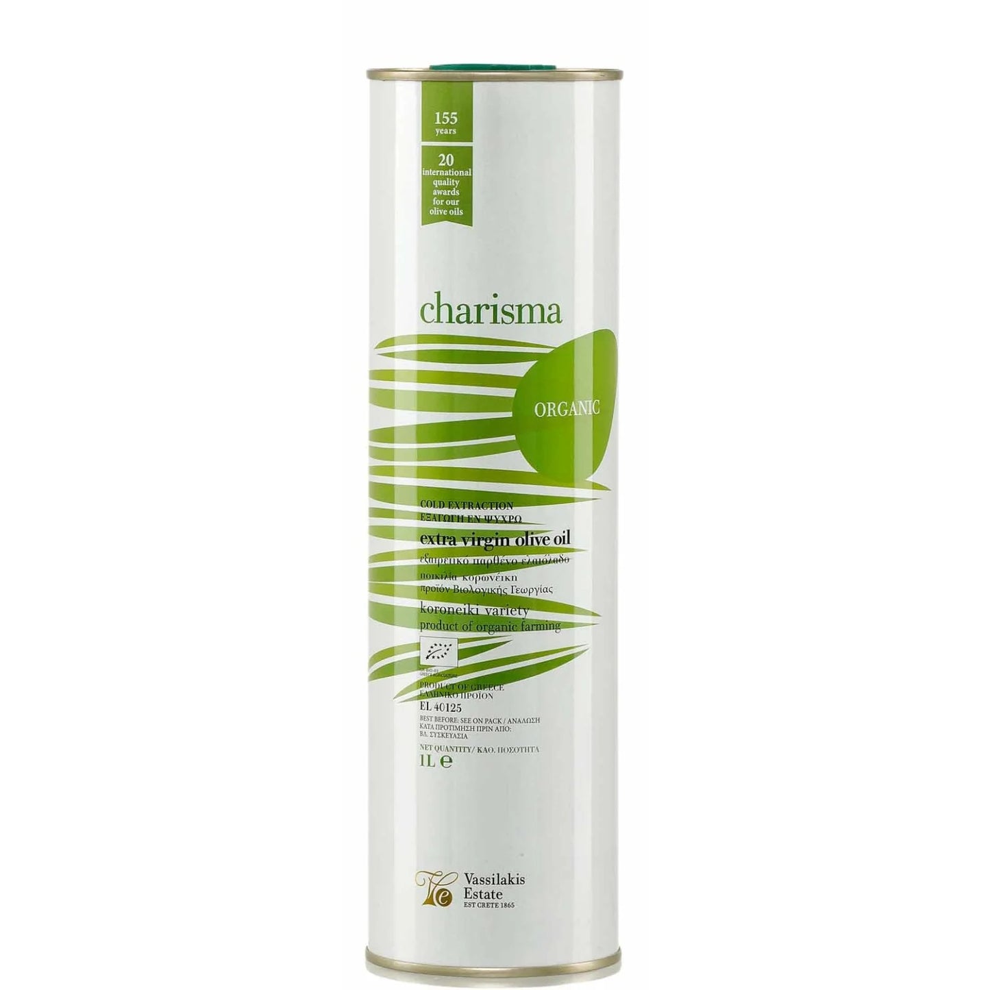 Bio Olivenöl Charisma 1l Vassilakis Estate