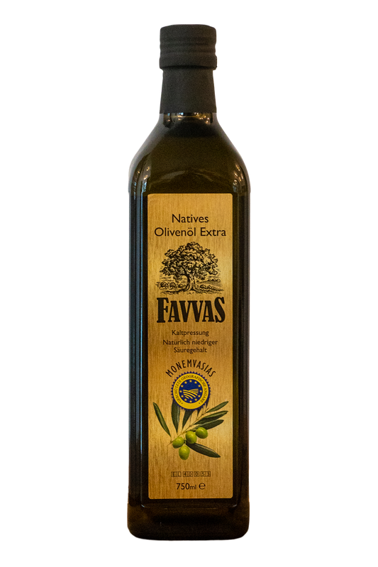 Natives Olivenöl Extra 0,75l Favvas