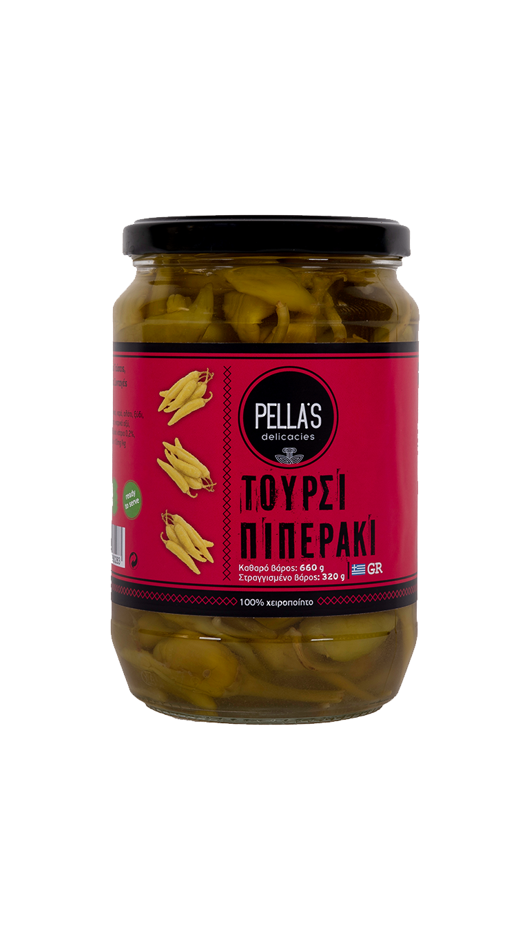 Saure scharfe Peperoni 614g Pella`s